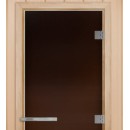 Стеклянная дверь для бани DoorWood "Эталон" Бронза матовая 190х70 стекло 10 мм