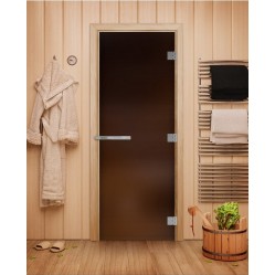 Стеклянная дверь для бани DoorWood "Эталон" Бронза матовая 190х70 стекло 10 мм