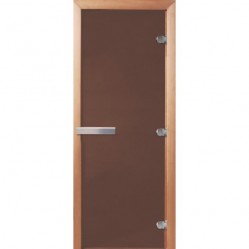 Дверь DoorWood 800x2100 "Теплая ночь" (бронза матовое, коробка Ольха, алюминиевая ручка)