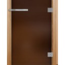 Стеклянная дверь для бани DoorWood "Эталон" Бронза матовая 190х70 стекло 10 мм