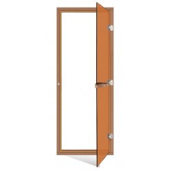 Sawo 700х1900 (бронза, коробка кедр, изогнутая ручка) 730-4SGD