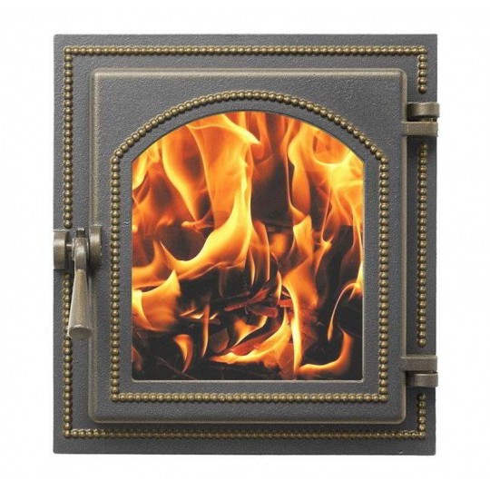 Дверка ВЕЗУВИЙ каминная 270 (бронза)