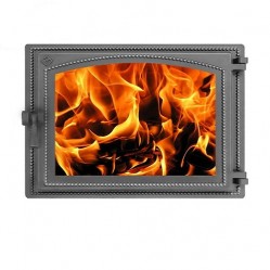 Дверка ВЕЗУВИЙ каминная 240 (Антрацит)