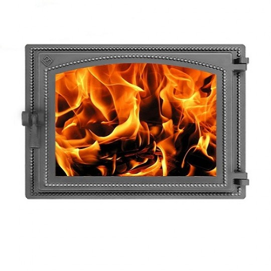 Дверца Везувий каминная 240 (антрацит)