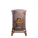 Чугунная ПЕЧЬ-КАМИН Везувий А-07 "Медь"