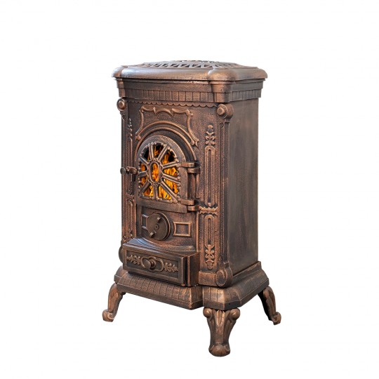 Чугунная ПЕЧЬ-КАМИН Везувий А-07 "Медь"