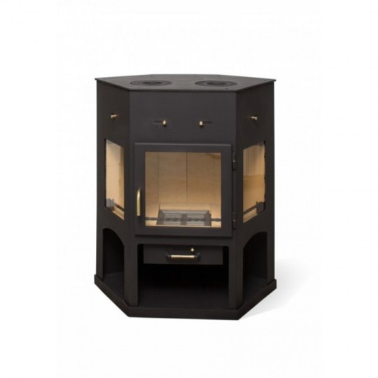 Печь-камин Мета-Бел “Енисей с плитой”