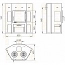 Печь-камин Мета-Бел “Енисей с плитой”