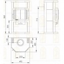 Печь-камин Мета-Бел “Ока”