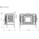 Печь камин KawMet P7 (10,5 kW) Eko