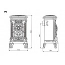 Печь камин KawMet P9 (8 kW) Eko