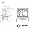 Печь камин KawMet Premium S10 (13,9 kW)