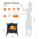 Печь камин KawMet Premium S11 (8,5 kW)