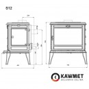 Печь камин KawMet Premium S12 (12,3 kW)