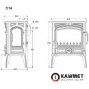 Печь камин KawMet Premium S14 (6,5 kW)