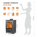 Печь камин KawMet Premium S16 (4,9 kW)