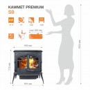 Печь камин KawMet Premium S9 (11,3 kW)