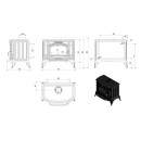 Печь камин Kratki Koza K9 (150) PW W