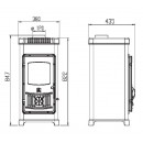 Печь-камин Plamen Dora 8 N