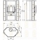 Печь-камин Мета-Бел “Печора”