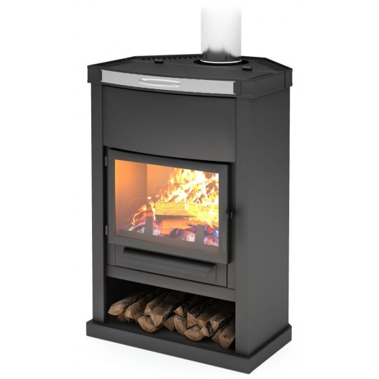 Дровяной камин УГЛОВОЙ Теплодар ОВ-120