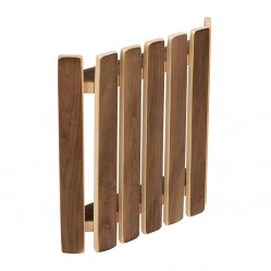 Абажур для светильника, угловой, плоский, обожжённая липа, 29,5х27,5х6 см арт.33336