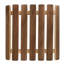 Абажур для светильника, угловой, плоский, обожжённая липа, 29,5х27,5х6 см арт.33336