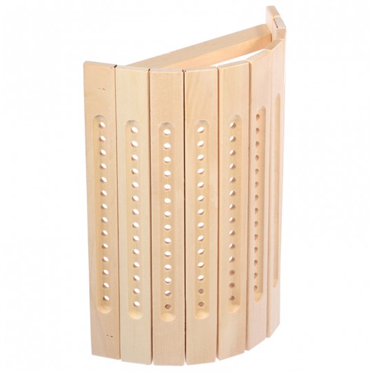 Абажур угловой «Рассвет», липа 35х11х27см арт.32177