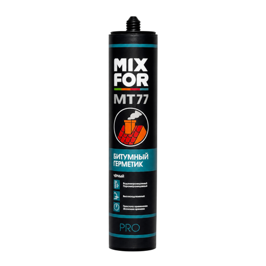 Герметик битумный MIXFOR МТ-77 черный, 310 мл