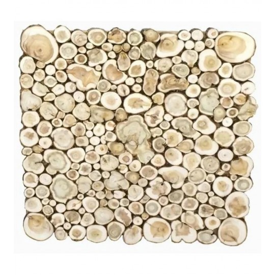 Панно из спилов можжевельника 700х700 мм