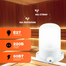 Светильник "ВЕЗУВИЙ" для сауны (арт.400) Прямой