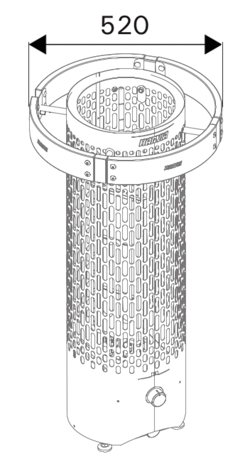 Защитные перила Harvia Cilindro Plus