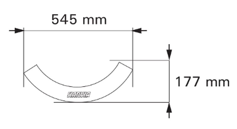 Монтажный фланец Harvia Glow Corner